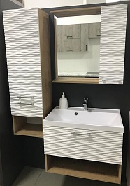 Stella Polare Мебель для ванной Ундина 70 подвесная белая матовая/бунратти – фотография-3